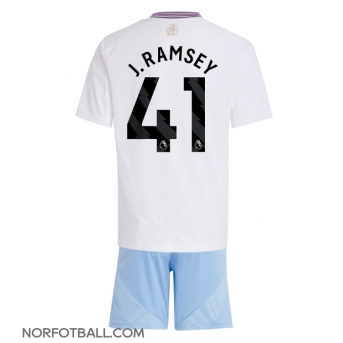Billige Fotballdrakt Aston Villa Jacob Ramsey #41 Replika Bortedraktsett Barn 2024-25 Kortermet (med bukser)